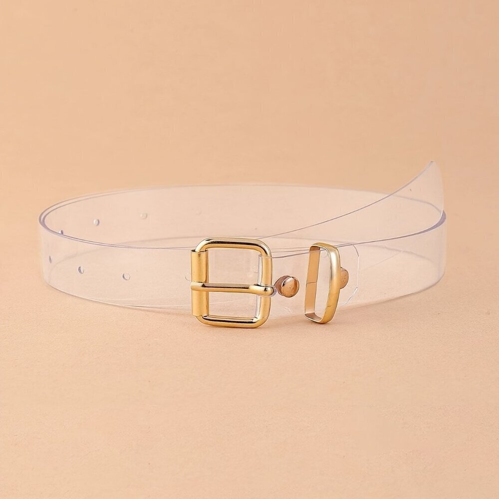 Travel Passions - Transparent Square Budkle Belt